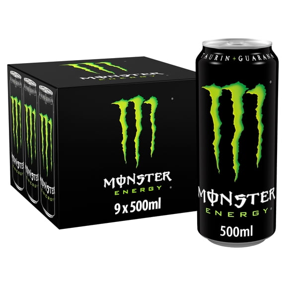 Monster Energy 9 X 500Ml, Imported from Britain