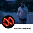 thumbnail image 2 of OULII 2Pack LED Wristband Red Nylon Webbing for Party Use and Events, 2 of 5