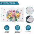 thumbnail image 6 of Spring Flowers Placemats Set of 4, Watercolor Floral Leaves Butterflies Plant Placemats for Dining Table, Place Mats for Kitchen Tabletop, Waterproof Wipeable Dining Table Mats Set, 6 of 9