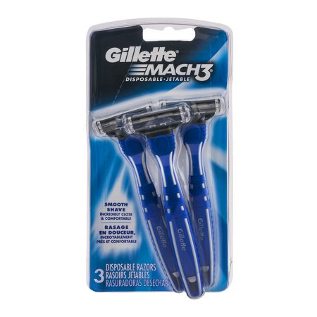 Gillette Mach3 Smooth Disposable Razor - 3ct