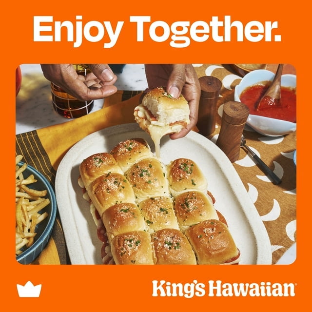 King's Hawaiian Savory Butter Dinner Rolls 24 Count, 24 oz, Shelf-Stable (Pack of 1)