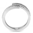 thumbnail image 3 of High polished (no plating) Stainless Steel Ring with AAA Grade CZ in Clear for Women Style DA060, 3 of 4