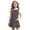 Grey, variant on Girls Uniform Dress Sleeveless Crew Neck Jumper Dress A-Line Uniform Skirts with Pockets Back to School Dress Size 3-12 Years
