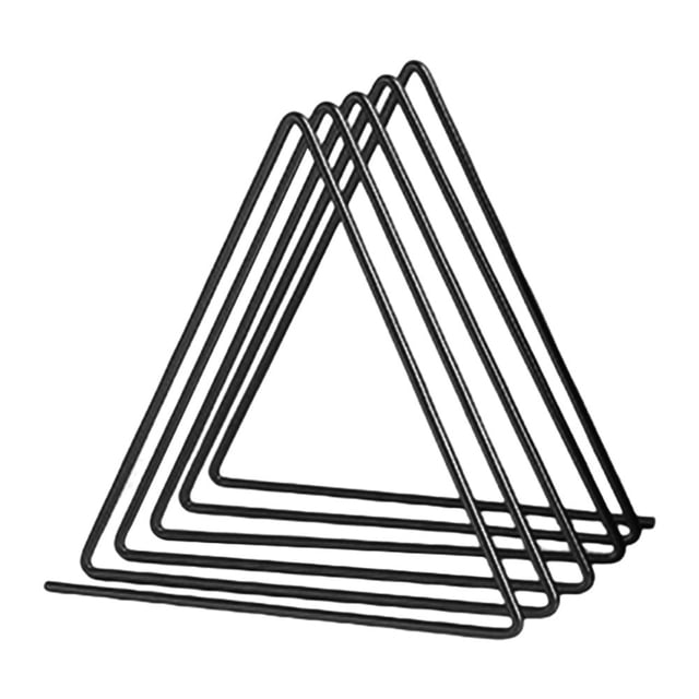 Wrought Iron Triangle Bookshelf Home Desktop File Magazine Sorter Organizer Study Room Office Newspaper Storage Rack Black
