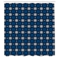 thumbnail image 2 of Ambesonne Nordic Shower Curtain, Xmas Snowflakes Geometric, 69"Wx75"L, Dark Violet Blue Teal, 2 of 4
