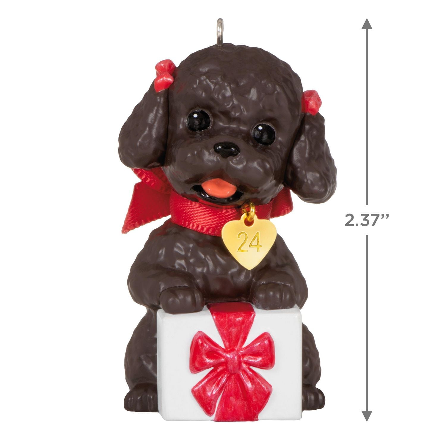 Hallmark Keepsake Christmas Ornament (Puppy Love Poodle 2024)