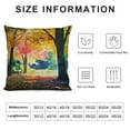 thumbnail image 5 of BANET Fall Leaf Square Throw Pillow Covers , Autumn Trees Decorative Couch Pillows Protector Case with Hidden Zipper,  Double Side Print Throws Cushion Cover for Home Farmhouse 18x18in, 5 of 5