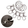 thumbnail image 4 of 25 Pieces Key Rings Key Chain Round DIY Accessory Strong Blank Circle Practical Corrosion Resistance Birthday Gifts for Home Car silver, 4 of 7