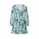 thumbnail image 4 of Neewe Sundresses for Women 2026 Summer Casual Loose V Neck Long Sleeve Classic Print Tshirt Dress, 4 of 8