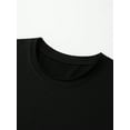 thumbnail image 4 of 2025 Men's Summer Leisure Letter & Tape Print Round Neck Short Sleeve T-Shirt, 4 of 6