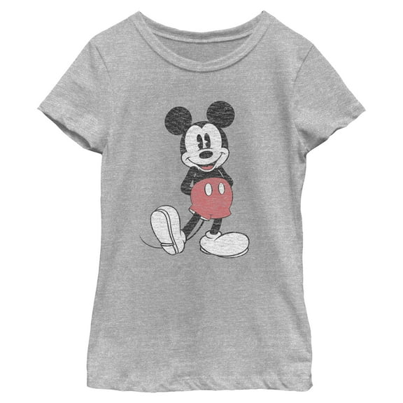Girls Mickey & Friends Distressed Icon Pose T Shirt