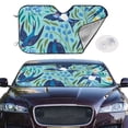 thumbnail image 2 of Uemuo Flying Swallows Pattern Accordion Car Windshield Sun Shade, Foldable Reflective Sun Visor for Car, Reflector Windshield Sunshade-Medium, 2 of 7
