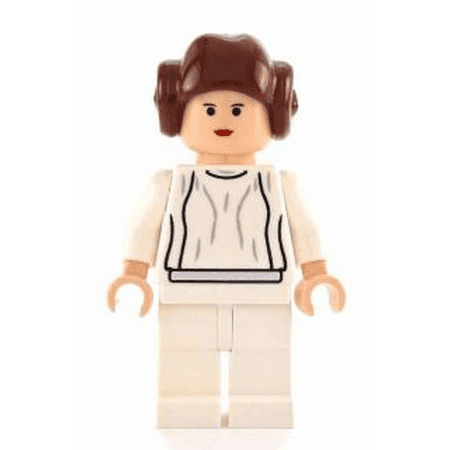 LEGO Star Wars Princess Leia (White Dress, Light Flesh, Small Eyes, Smooth Hair) Minifigure