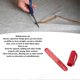 thumbnail image 1 of Fabric Chalk Marker Precise Marking Easy to Remove Multipurpose Portable Fabric Chalk Liner Pen for Sewing Quilting Crafting Red, 1 of 3