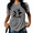 Grey, variant on UNISHE Women's Funny Frog Mushroom Graphic Mineral Wash T-Shirt Oversized Short Sleeve Crewneck Cute Coffee Print Baggy Acid Wash Summer Top