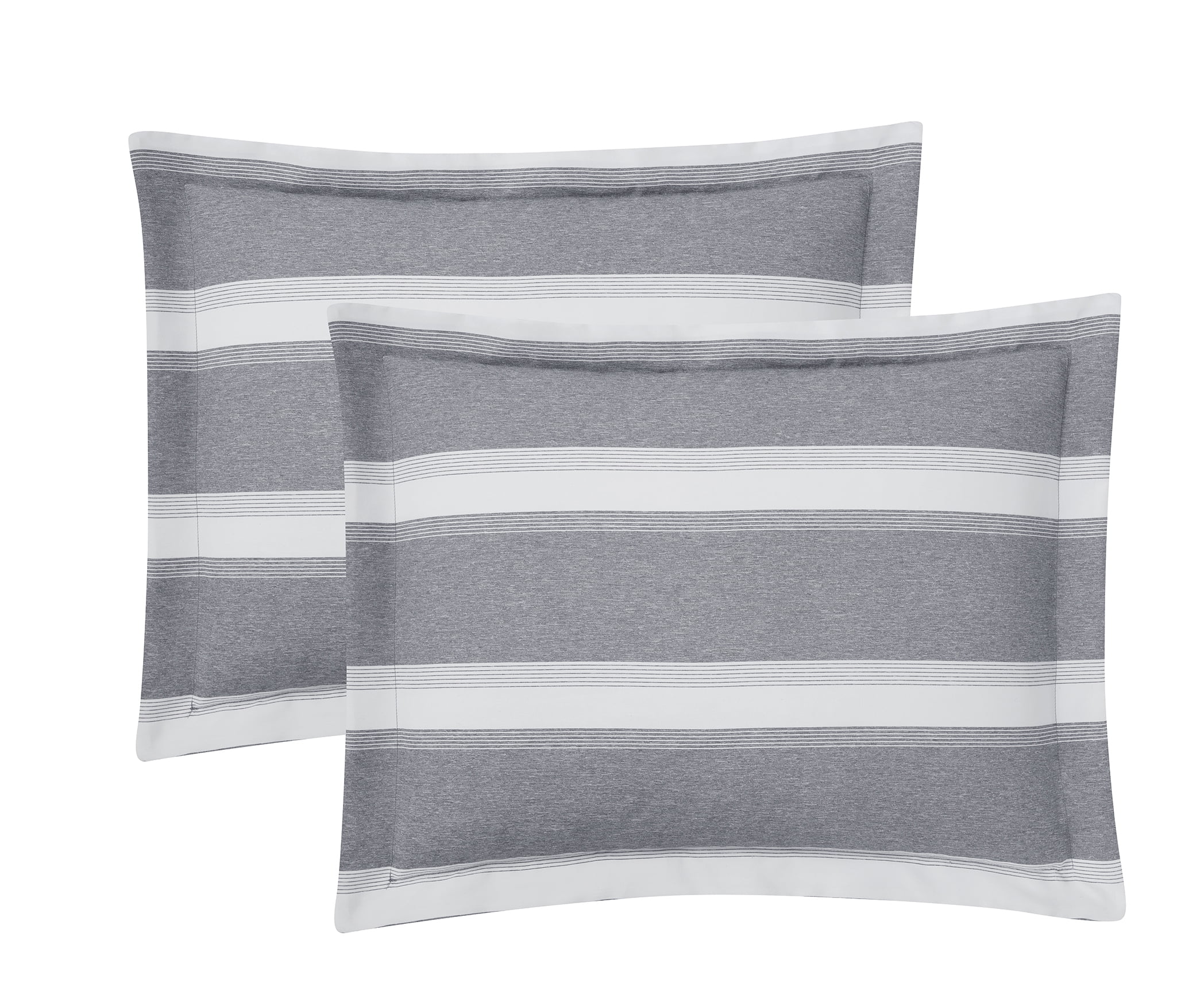 Free Shipping! Mainstays Grey Stripe 10 Piece Bed in a Bag Comforter Set with Sheets, Queen  (图5)