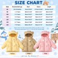 thumbnail image 4 of Shadoumai Girls Winter Coat Warm Padded Hooded Jacket Casual Outerwear for Toddler Kids, 4 of 7