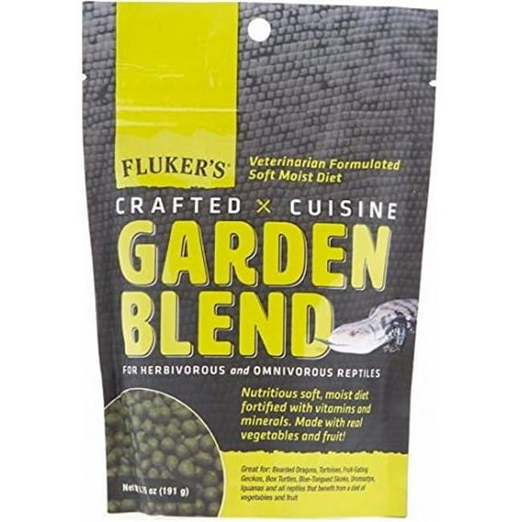 Flukers Crafted Cuisine Garden Blend Reptile Diet - 6.75 oz
