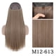 thumbnail image 1 of AZQUEEN-extensión de cabello sintético largo y recto sin Clip, postizo de una pieza, línea ajustable Natural, para mujer, 1 of 4
