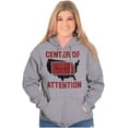 thumbnail image 3 of Kansas Center of Attention Heartland Unisex Fleece Graphic Zip Up Hoodie Brisco Brands 2X, 3 of 5