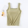 thumbnail image 4 of HAYIMI Women Stretch Camisole Tank Tops Soft Ribbed Knit Sleeveless Shirt Casual And Layering Square Neck Summer Solid Color Fashionable Vests, 4 of 5