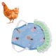 thumbnail image 4 of Hen Saddle Delantal, Protector De Plumas De Pollo De Tela, Ropa De Ropa Protectora De Pollo Con Correas Elásticas Para Gallos Pequeños Y Medios Grandes, Manténgase Caliente Y, 4 of 7