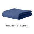 thumbnail image 3 of Hvmvliv Throw Blanket-43x51in Microfiber Throw Blanket Thickened Soft Cozy Comfy Blanket for Couch Bed Fleece Blanket for Gifts Dark Blue, 3 of 6