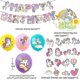 thumbnail image 3 of Unicorn Theme Kids Girls Happy Birthday Party Decoration Banner Balloons Cake Cupcake Toppers Kit, 3 of 4