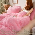 XeGe 3 Piece Fluffy Duvet Cover Set, Luxury Ultra Soft Faux Fur Fuzzy