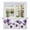 Purple, variant on Grey Striped Tier Curtains, Modern Farmhouse Gray White Stripes Light Filtering Kitchen Curtains, 2Pcs Rod Pocket Half Window Treatments Panels for Sink Cafe Cabinet Camper 27.5x36 Inches