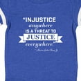 thumbnail image 4 of Inktastic Injustice Anywhere is a Threat to Justice Everywhere Martin Luther King Jr. Boys or Girls Baby Bodysuit, 4 of 5
