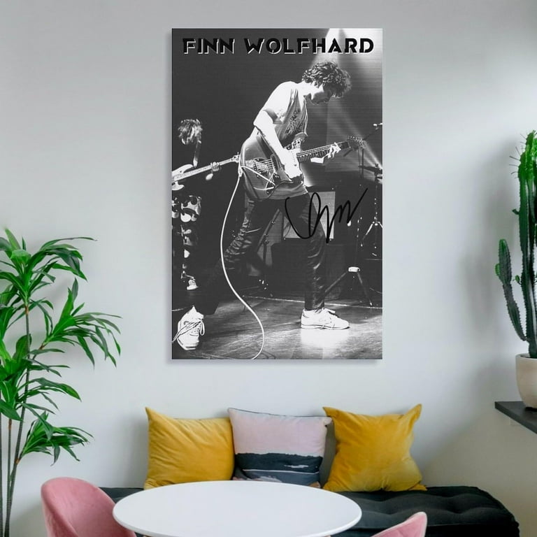 Finn Wolfhard Black White Poster Prints Canvas Wall Art for Trendy
