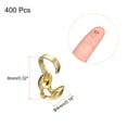 thumbnail image 2 of Unique Bargains 400Pcs Open Bead Tips Knot Covers, Metal Clamshell Crimp Fold-Over Calotte Ends Caps (4mm/0.16 Inch Cup, Light Gold), 2 of 6