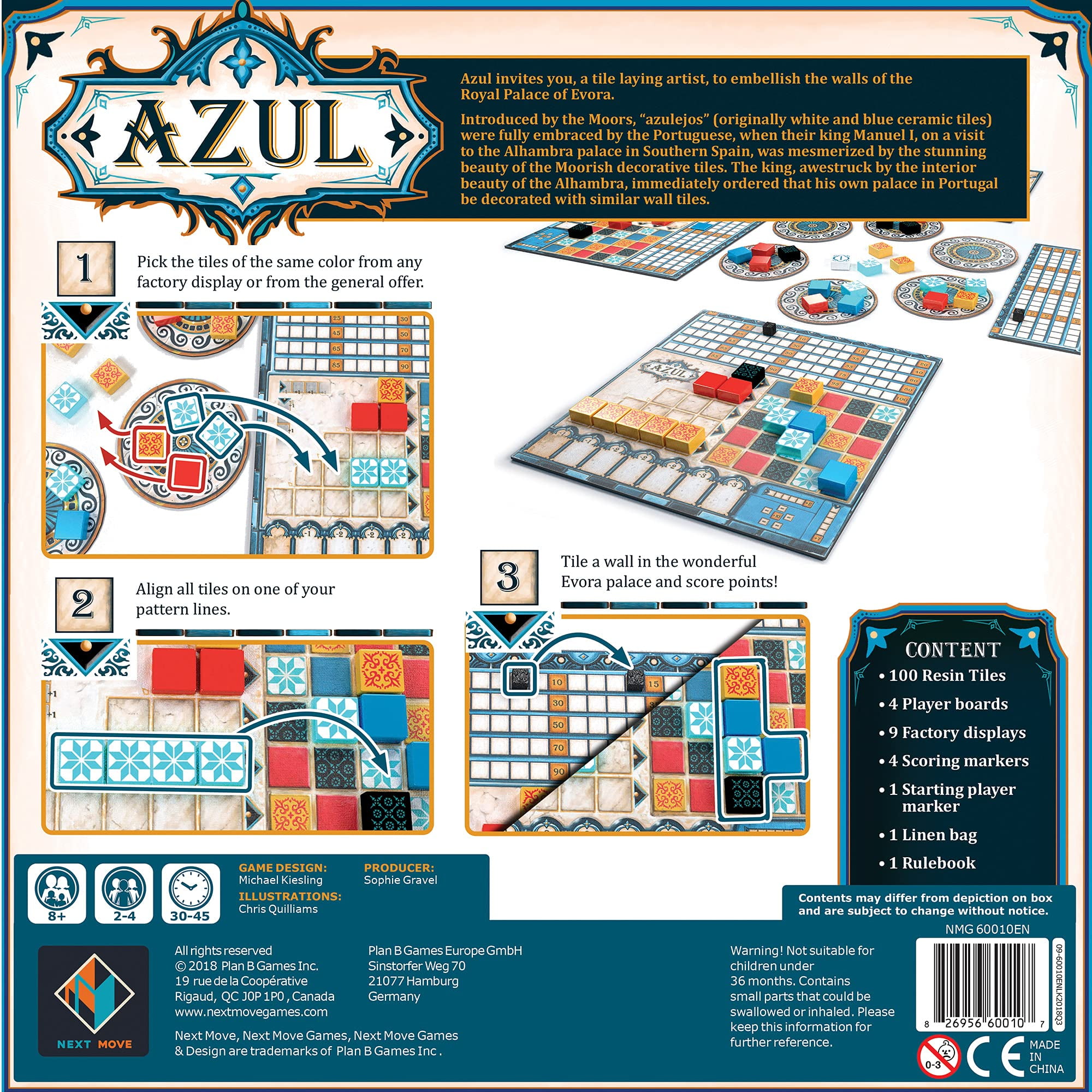 Plan B Azul Board Game - Walmart.com