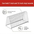 thumbnail image 2 of Vinyl Record Stand Storage Holder for Vinyl Records Drying Table Record Stand 15 Slot, 2 of 5
