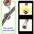 thumbnail image 6 of 20 inch Faucet Supply Lines, 1/2 x 1/2 Female Faucet Connector,Braided Stainless Steel Faucet Hose for Kitchen Sink Toilet(2Pack)-BLACK/BRASS/SILVER, 6 of 7
