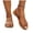 Orange, variant on ZACPNCV Womens Plus Size Low Heel Sandals Clear Strap Comfort Casual Outdoor Shoes Summer