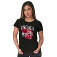 thumbnail image 4 of PACMAN Wisconsin State Leveling Up Women's T Shirt Ladies Tee Brisco Brands S, 4 of 5