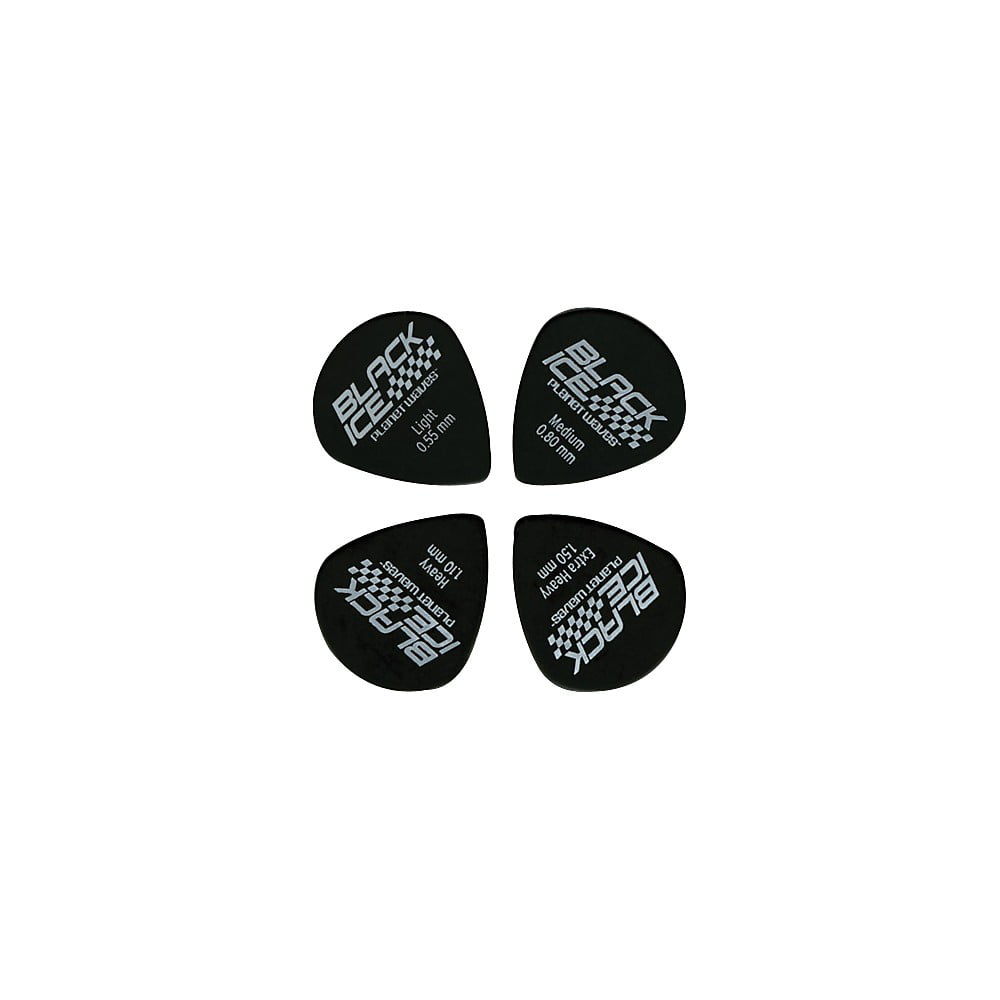 D'Addario Planet Waves Duralin Black Ice Guitar Picks 3DBK4-10 Medium 10 pack 