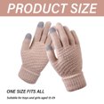thumbnail image 5 of Dnzceghtig Guantes De Invierno Cálidos Moda Antideslizante Cálido Invierno Guantes De Muñeca De Punto Artificial Mitones, 5 of 5