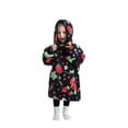 thumbnail image 2 of Oversized Wearable Blanket Hoodie For Adult Kids - Big Hooded Sherpa Junior Sweatshirt With Front Pocket, 2 of 5