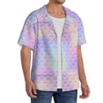 thumbnail image 2 of Kdxio Men'S Hawaiian Shirt For Men Short Sleeve Shirt Fish Scale1 Summer Casual Holiday Beach Button Down T-Shirts, 2 of 5