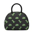 thumbnail image 2 of Dinosaur and Silhouette Black Pattern Insulated Lunch Bag,Leakproof Large Capacity Lunch Box for Work,Picnic or Travel,11.4 X 6.7 X 8.3 Inches, 2 of 6