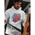 thumbnail image 2 of Red Octopus Design. Hoodie Men -Image by Shutterstock, Male 3X-Large, 2 of 4