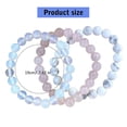 thumbnail image 3 of 3Pcs Elegant Crystal Healing Bracelets for Women Natural Stone Beaded Handchain Colorful Gemstones Bead Wristchains, 3 of 5