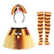 thumbnail image 3 of Conjunto de disfraz de pavo de Acción de , novedoso, falda tutú, calcetines, diadema para espectáculo en, 3 of 8