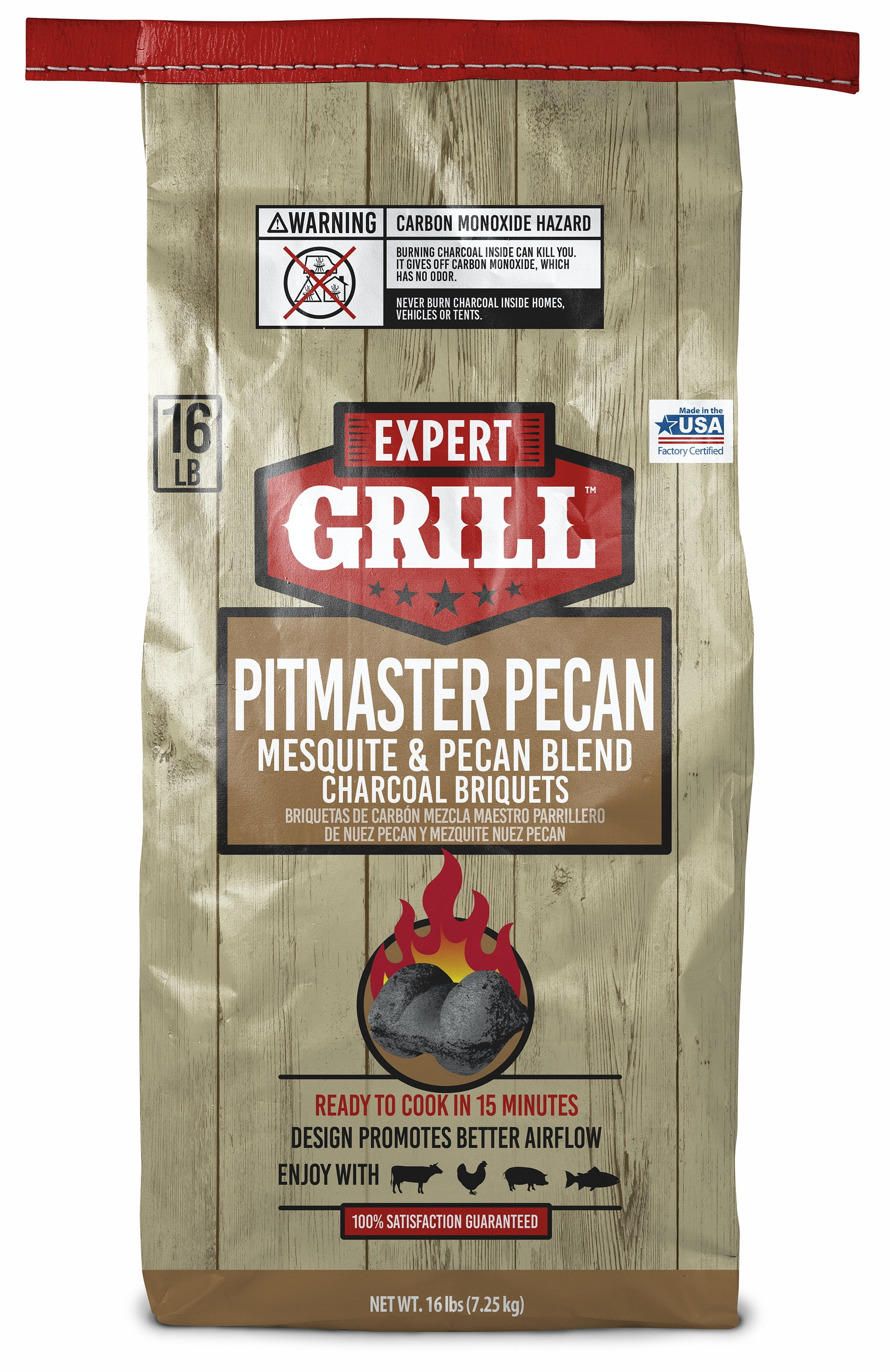 Expert Grill 16lb Pitmaster Pecan Charcoal