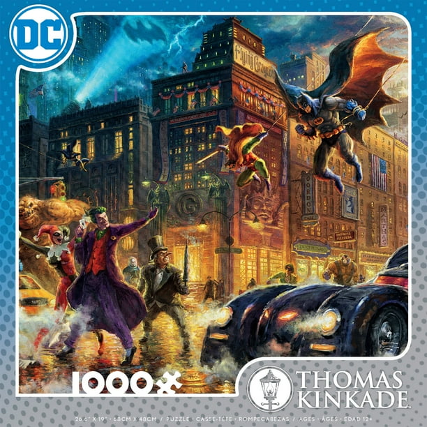 Ceaco Thomas Kinkade Dc Gotham City 1000 Piece Jigsaw Puzzle Walmart Com Walmart Com
