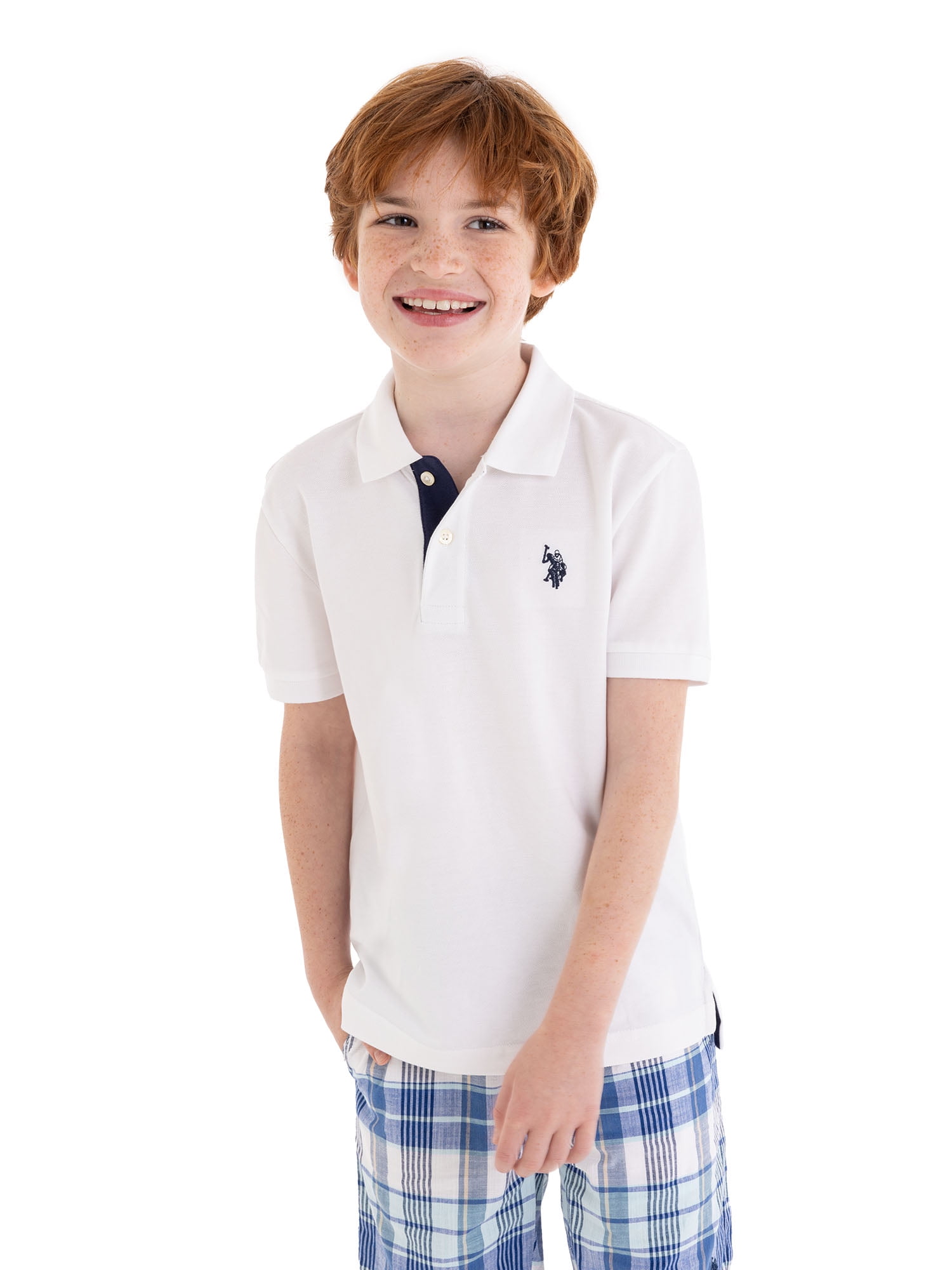 U.S. Polo Assn. Boys Pique Polo Shirt, Sizes 4-18