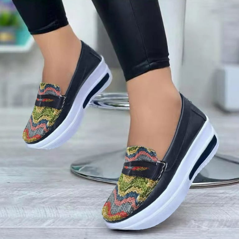 Babysbule Womens Shoes Clearance Women s Ladies Shoes Casual Daily Closed Toe Platform Sneakers Work Shoes